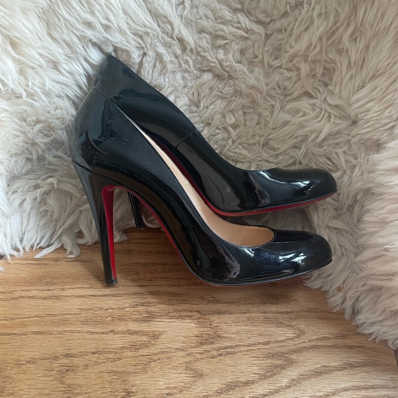 Christian Louboutin Ron Ron 100 Patent Calf - Black size 37.5 - Picture 4 of 12